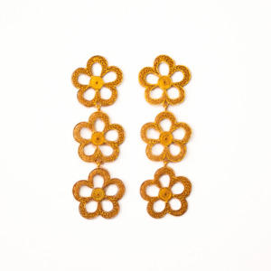 Flores Grandes Aretes